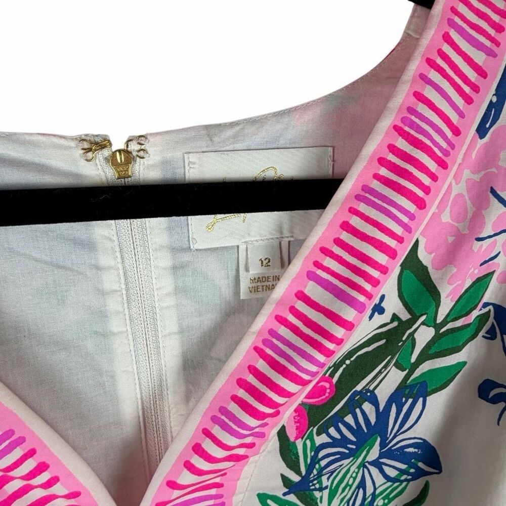 Lilly Pulitzer Chyanna V-Neck Dress- size 12 - Picture 6 of 11